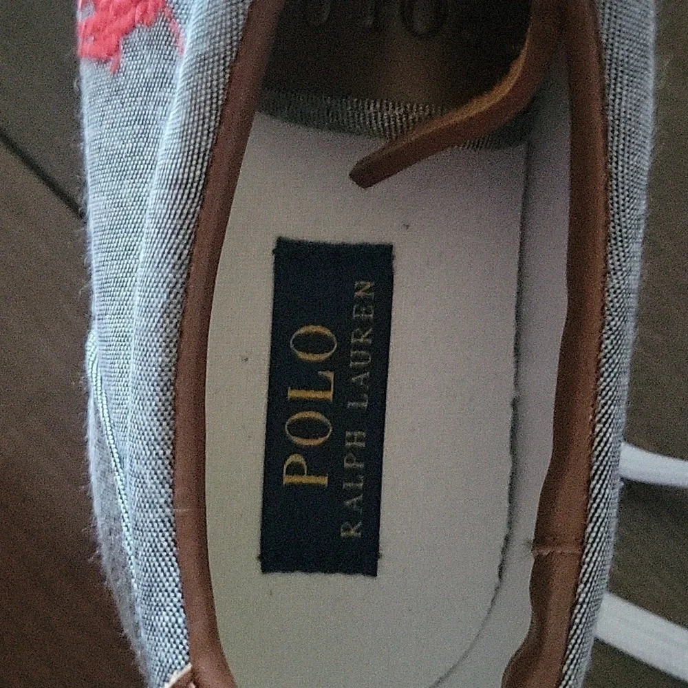 NEW! POLO BY RALPH LAUREN Vaughn Signature Pony Lace Up Sneakers 10.